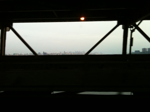 New York City skyline from the George Washington Bridge
